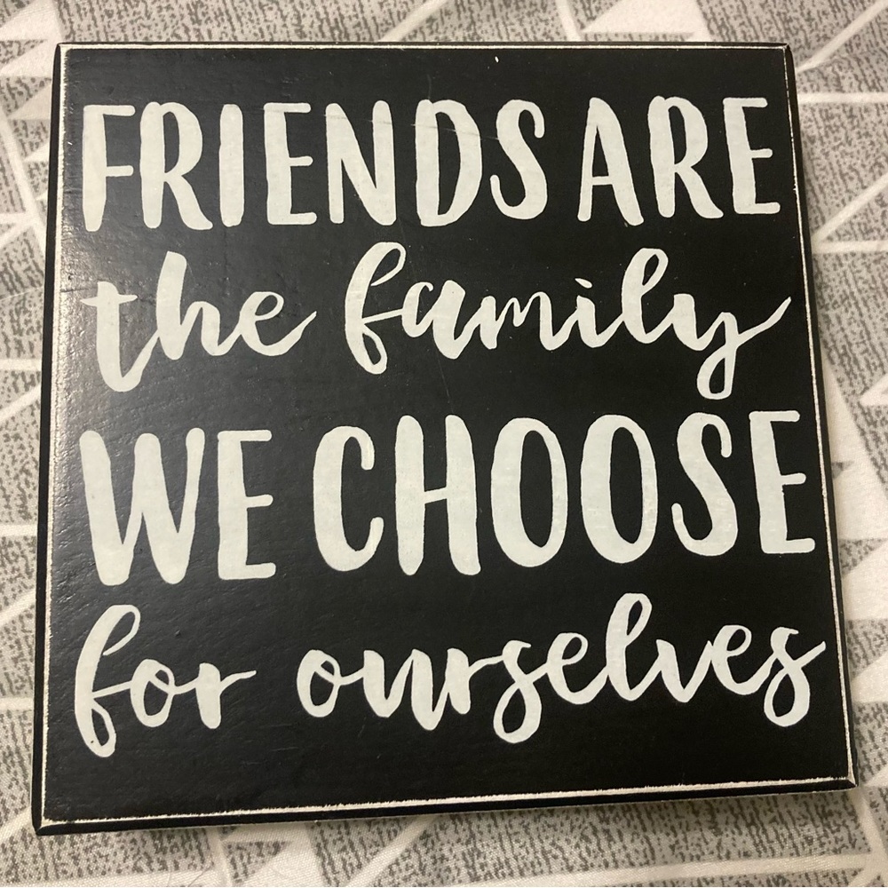 6x6 decor sign “Friends”
